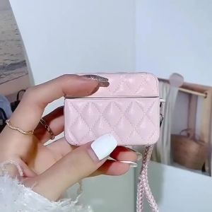 Stylish Down Jacket Case For Airpods 3rd Soft The Pink Puffer Case For Airpods1 2 Pro 2ed Earphone Protective Box With Hand Rope