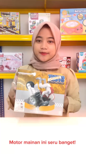 Mainan Anak STUNT MOTORCYCLE LD-162A Mainan Diecast Motor Lampu Musik Mainan Anak Perempuan - Mainan Anak Laki Laki