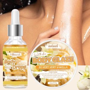 ชุดสูทสองชิ้น Vanilla Body Glaze Facial Hydrating Moisturizing shent Nourishing Moisturizing Non-Greasy Whitening Body Lotion