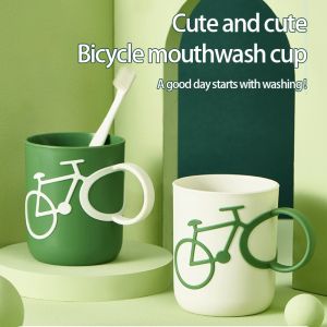 Creative Plastic Toothbrush Cup Couple Bathroom Set Modern Minimalist Design Durable Toothbrush Holder & Bathroom Organizer