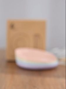 [Mamasoo] Piring Makan Saji Bahan Wheat Straw Ukuran 23 & 25 Cm Round Plate Ramah Lingkungan