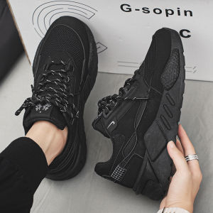 Mens Thick Bottom Breathable Fashionable Dad Shoes Increased 10cm Summer New Style Versatile Trendy Shoes Casual Leisure Footwear