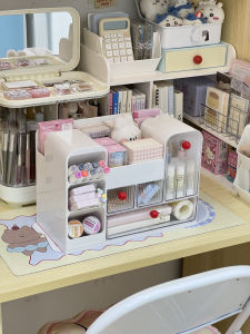 กล่องจัดระเบียบของใช้บนโต๊ะทำงาน กล่องใส่ของสำนักงาน กล่องใส่ปากกา กล่องจัดระเบียบสำหรับนักเรียน ช่องแยกสำหรับจัดระเบียบ ชั้นวางของบนโต๊ะทำงาน