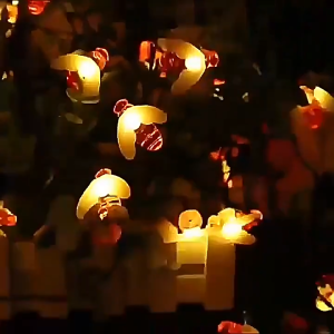 Solar Bee String Lights Outdoor Waterproof LED Lights Fairy Lights for Yard Garden Lawn Wedding Christmas Party Decoration Garden Lamp