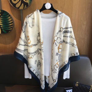 Khăn Choàng Vải Lanh Cotton Chống Nắng Du Lịch Chụp Ảnh Phong Cách Dân Tộc Mùa Hè 2025 Hình Chữ Nhật Khăn Choàng Nữ