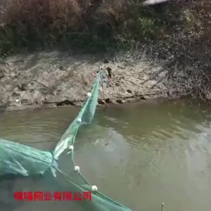 Large Imported Fishing Net Hukou Net Trawl Fish Shrimp Cage Sleeve Net Foldable River Blocking Net