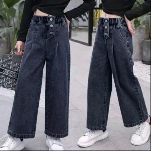 Celana Jeans Anak Perempuan Kids Denim 6-13 Tahun - Kulot Jeans Anak Kids Denim Palazzo Girls