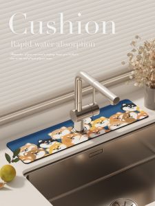 Thảm Thấm Nước Bằng Đất Phùosit Dễ Thương Của Chihuahua Thảm Rửa Chén Nhà Bếp Thảm Thoát Nước Nhà Tắm Thảm Sàn Nhà Bằng Cao Su Tự Nhiên