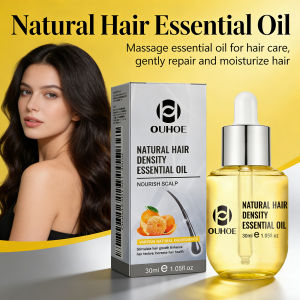 OUHOE | Citrus Hair Essential Oil Anti Hair Loss Reduce Breakage Strengthen Hair Roots Nourishing Scalp Hair Care Oil for Dry Hiar 30ml