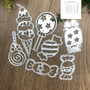 1pc Creative Candy Pattern Set Metal Cutting Dies for Scrapbooking DIY Embossing Template Paper Greeting Card Making Mold