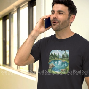 Nature view adult graphic t shirt premium cotton nature design baju tshirt men & women