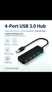 USB3.0 4 Port Hub Splitter Expander 5Gbps OTG Docking Station for MacBook PC Laptop Flash Drive Mouse Keyboard HDD Camera Printe
