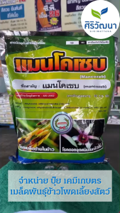 แมนโคเซบ 80% WP สารป้องกันโรคเมล็ดด่างในข้าว ขนาด 100กรัม