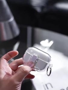 NUOPUCHI | Drop-proof Simple Locking Stand Transparent Earphone Case