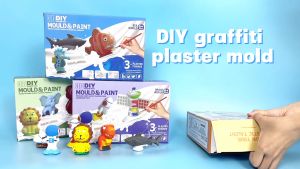 3D Mould - Kids Coloring DIY - Gypsum 3D Mould & Painting - Kids Educational Toys Children day