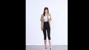 กางเกงเลคกิ้งผู้หญิง กางเกงเลกกิ้ง 7 ส่วน ผ้านุ่มยืด กางเกงขาจั๊ม กางเกงโยคะ คนอ้วนใส่ได้ K736 K536