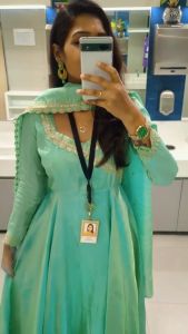[PRE ORDER] {GOWN+DUPPATA SET COLLECTION} SIZE:-STO 3XL FABRIC : Sungudi Silk With Sequence Jari Work~ Delivery Lead Time : 10 days