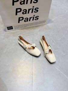 TOKABEE Flat Heel Womens Shoes: Soft Comfortable Microfiber Leather One Pedal Design Retro Style Ideal for Youth