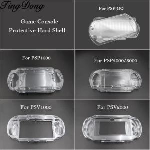 1PC Clear Crystal Protective Case Cover Hard Shell For PSP1000 2000 3000 PSP GO PSV1000 2000 Game Console shell