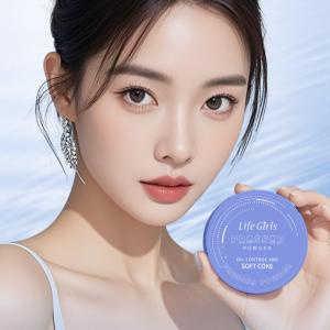 Phấn Phủ Dạng Nén Mềm Mịn Như Lụa Lâu Trôi Không Thấm Nước Kiểm Soát Dầu Kết Cấu Mịn Màng Trang Điểm Nữ