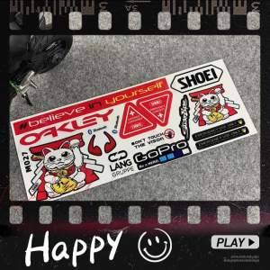 For Shoei Motorcycle Helmet Sponsor Logo Decal Scratches Stickers Visor Kit Waterproof Decorative Accessories