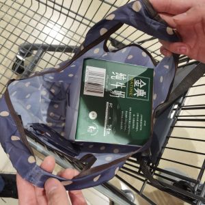 Large Size Capacity Supermarket Foldable and Portable Environmental-Friendly Shopping Bag Lightweight Waterproof Shoulder Handbag Grocery Bag Kimi Head