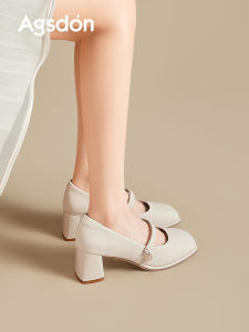 Agsdon | Thick Platform High Heel Mary Jane Shoes Summer