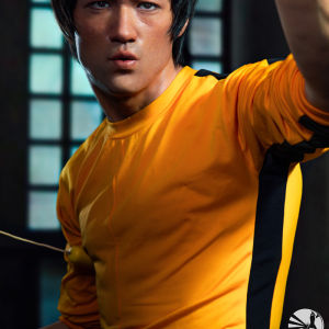 BSKT | Bruce Lee Style Yellow Bodysuit Stage Costume