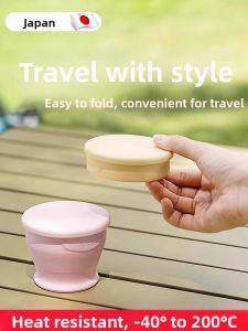 XIAXIU | Foldable Travel Cup Silica Gel High Temperature Resistant