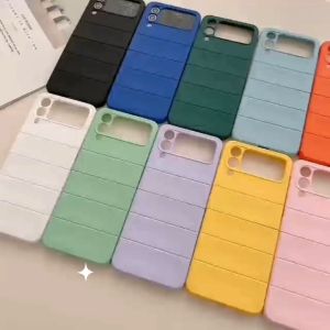 0531 VVV CASE HARDCASE garis TIPIS SAMSUNG GALAXY Z FLIP 3 FLIP 4 5 6 Z FOLD 3 FOLD 4 5 6 casing macaron pastel doff mika warna shockproof Hybrid frosted