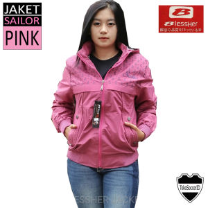 BLESSHER Jaket Sailor Model Jangkar Sablon Bahan Parasut Taslan