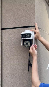 Mdudu YOOSEE กล้องรักษาความปลอดภัย WiFi/4G 24MP FHD ไร้สายกลางแจ้งสามเลนส์ป้องกันบ้านกล้อง PTZ IP การติดตามอัตโนมัติ