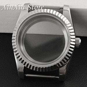36MM/40MM S Crown Sapphire Crystal Watch Case For NH34 NH35 NH36 NH38 4R35 ETA2824 Movement Mod Parts Datejust Series Watch Case