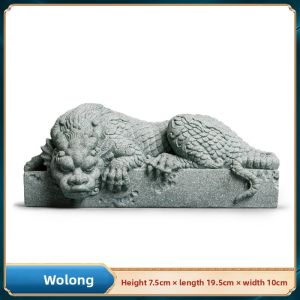YOGEHOME | Creative Dragon Stone Fish Tank Decor & Tea Accessory