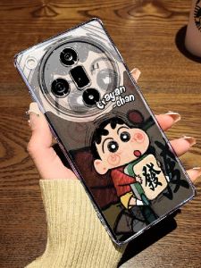 Universal OPPO Find X Series Phone Case Mens Womens Cartoon Cute Protective Cover Full Lens Protection Ultra Soft Shell Transparent