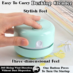 Mini Portable Desktop Vacuum Cleaner-Silent Office Study Desk Cleaning Expert for Students Exquisite Gift for Home & Office use