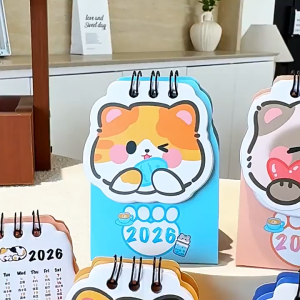 2026 New Year Desk-Top Flip Table Calender from【2025June-2026Dec】Monthly Planner Yearly Notebook