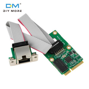 diymore M. 2 RJ45 Network Adapter Gigabit Ethernet Card Single Port 2.5G/100Mbps Bus Network Card