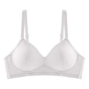 Seamless Yoga Bra Wireless Gathered Small Chest Student High School Girls Underwear Big Shows Small Ladies Bra Home Clothes