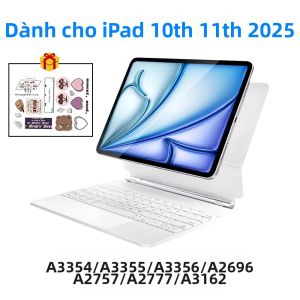 Bao Da Bàn Phím Thông Minh Từ Tính Magic Keyboard Dành Cho iPad Thế Hệ 11 10 11 Inch A2696 A3354 A3355 A3356 - Ốp Máy Tính Bảng Có Đèn Nền Cảm Ứng Không Dây Bluetooth