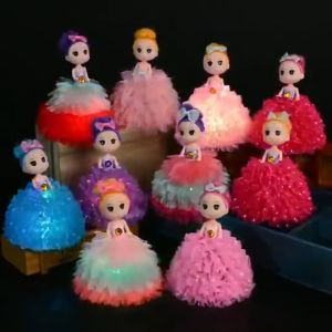 Colorful luminous dolls portable lantern toy luminous night light childrens small gift toys for girls