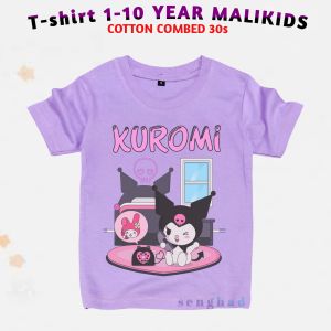Baju atasan kaos Kuromi Melody hallo terbaru gemes lucu Anak Perempuan usia 1-10 tahun