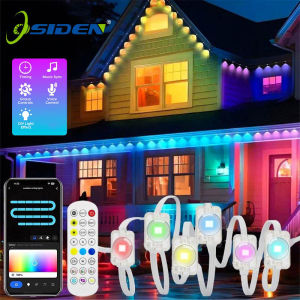 โคมไฟชายคา60M 24Vแสงกลางแจ้งกันน้ำริ้วสายไฟแถบไฟ LEDไฟตกแต่งคริสต์มาสม่านแสงไฟไฟนางฟ้าเหมาะสำหรับเพดานถนนสวนปาร์ตี้CNY