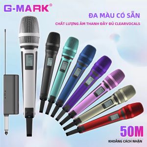 G-MARK SKM9000 Micro Không Dây Chuyên Nghiệp Tần Số UHF Có Thể Điều Chỉnh Vỏ Kim Loại Cho Tiệc Trình Diễn Giảng Dạy Đám Cưới Karaoke