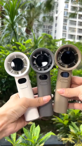 【SG Local Stock】Handheld Fan 120 Speed Mini Bladeless Fan USB Rechargeable Air Cooler Strong Wind Quiet Cooling Fan