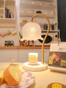 AOMAO | Lily of the Valley Scented Warm Light No Open Flame Temperature Adjustable Aroma Lamp