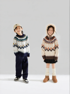 MUCMUKN | Retro Fair Isle Knit Sweater