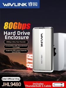 Wavlink | 80Gbps M2 SSD Compatible Thunderbolt 5/4 USB4 Expansion Enclosure
