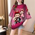 KAOS OVERSIZE LABUBU / BAJU LABUBU WANITA VIRAL / BAJU KAOS LABUBU VIRAL. 