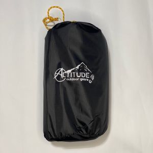 Altitude waterproof camping tarp 3x3 with 19 tie down loop holes 210T ripstop PU coating 3000+ taped seams